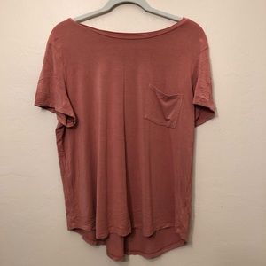 Rusty Orange Pocket Tee Shirt